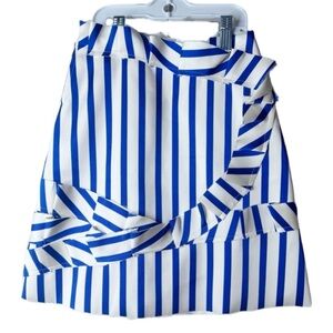 Nikola Satin Skirt. Excellent Condition. Blue and White. Size 6/7. Boutique